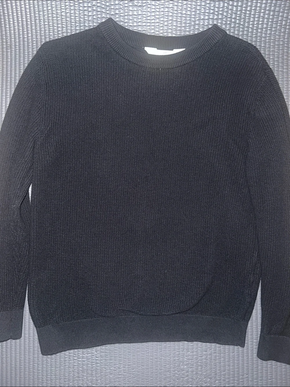 H&M Black Knit Crewneck Sweater for Kids